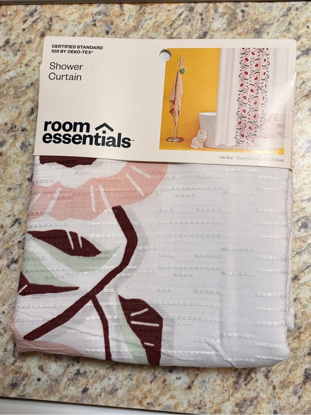 Target Room Essentials Folk Floral Shower Curtain
